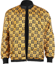 BONES BLACK & GOLD ZIP RACE JACKET M