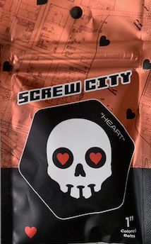 SCREW CITY HARDWARE RED HEART 1"