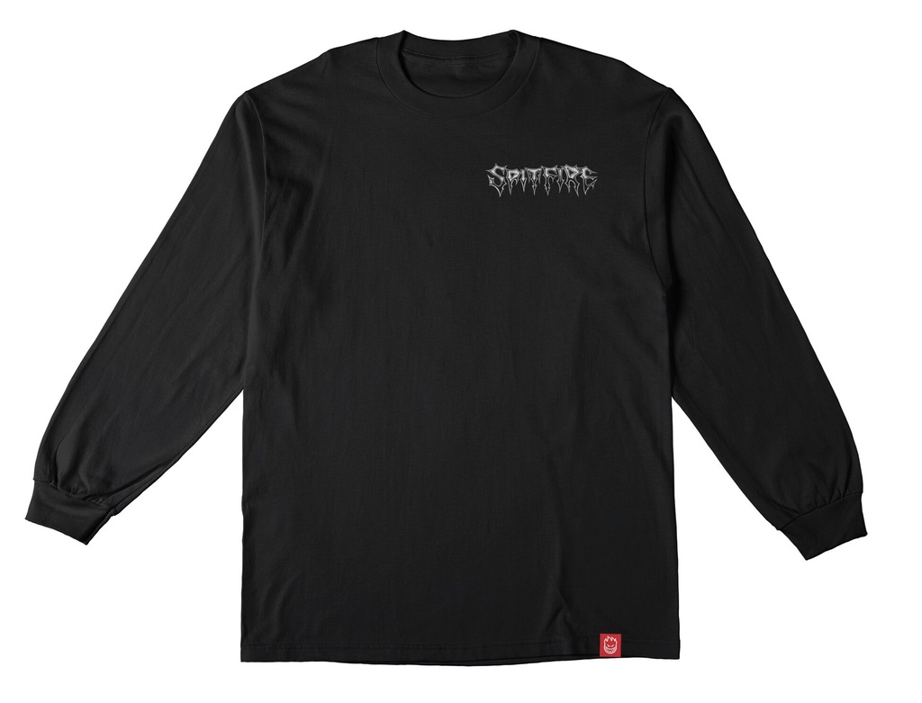 SPITFIRE BATWING CLASSIC BLACK/WHITE LS M