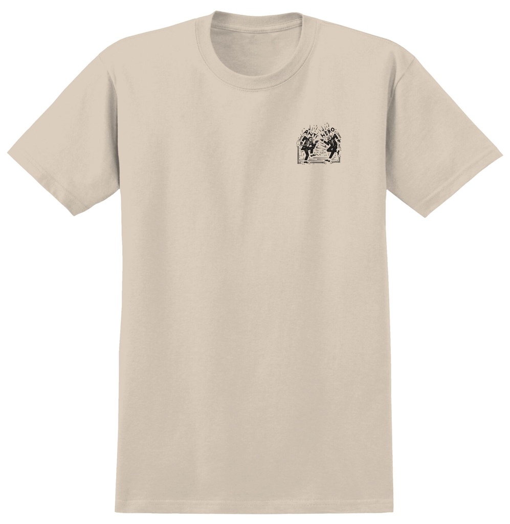 ANTI-HERO HEWITT BY LANCE DOUBLE RINGSPUN CREAM/BLACK SS M