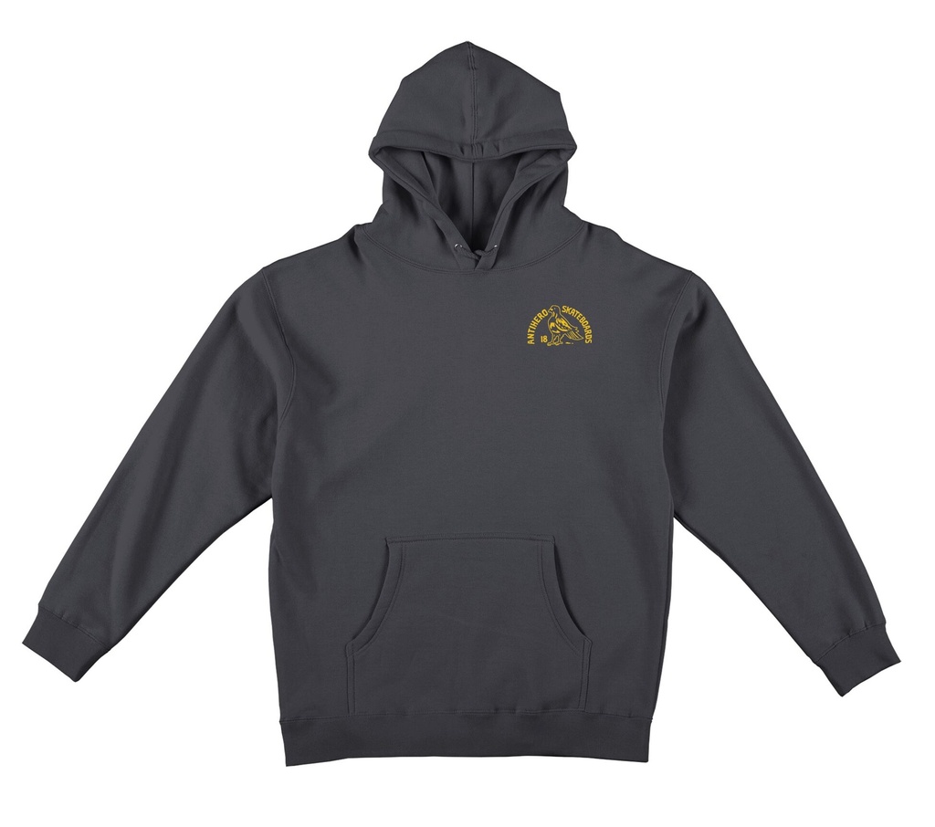 ANTI-HERO CLUBHOUSE CHARCOAL/YELLOW HD/SWT M