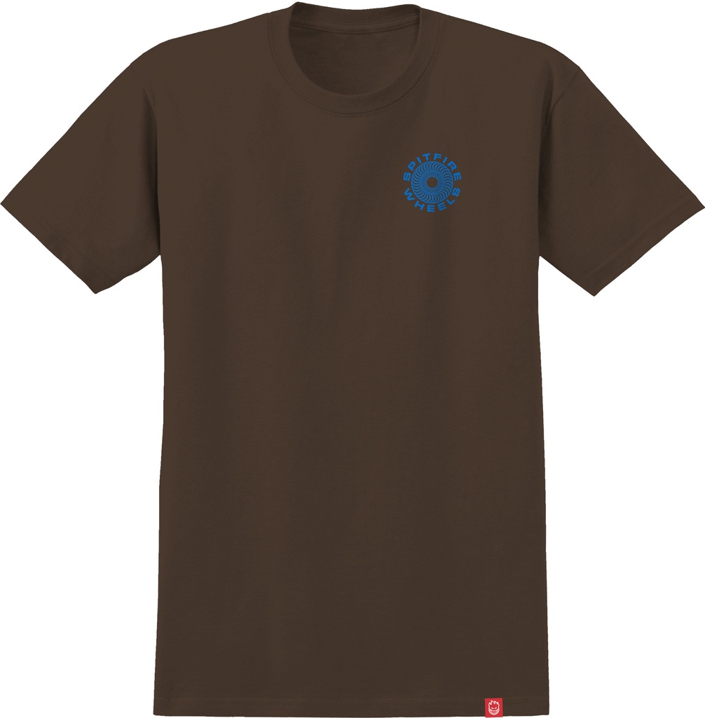 SPITFIRE CLASSIC 87 SWIRL DARK CHOCOLATE/BLUE SS M