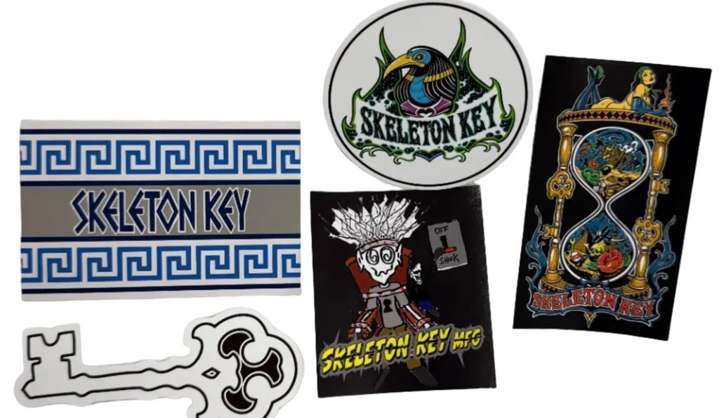 SKELETON KEY NEW STICKER PACK 5 CT