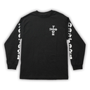 DOGTOWN CROSS LOGO BLACK LS  L