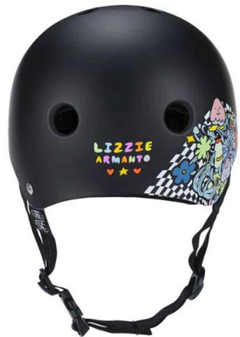 187 PRO SKATE HELMET  W/ SWEATSAVER LINER LIZZIE ARMANTO MATTE BLACK S
