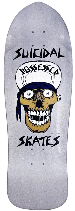 DOGTOWN X SUICIDAL SKATES PUNK SKULL SILVER DIP RE-ISSUE DECK 10.12 X 30.82