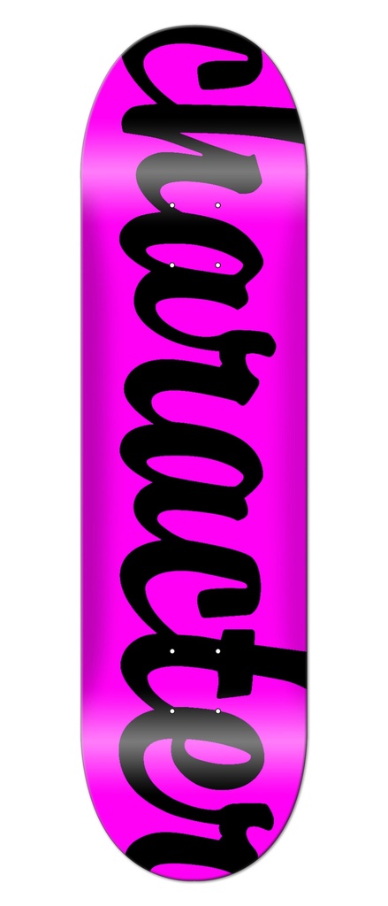 CHARACTER TEAM SCRIPT PINK/BLACK DECK 8.38