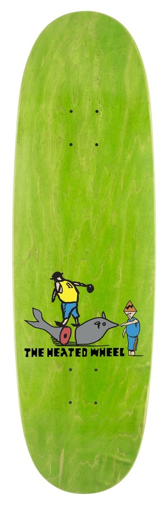 THE HEATED WHEEL TEAM COASTAL BOWLING 90'S EGG SHAPED DECK 9.25