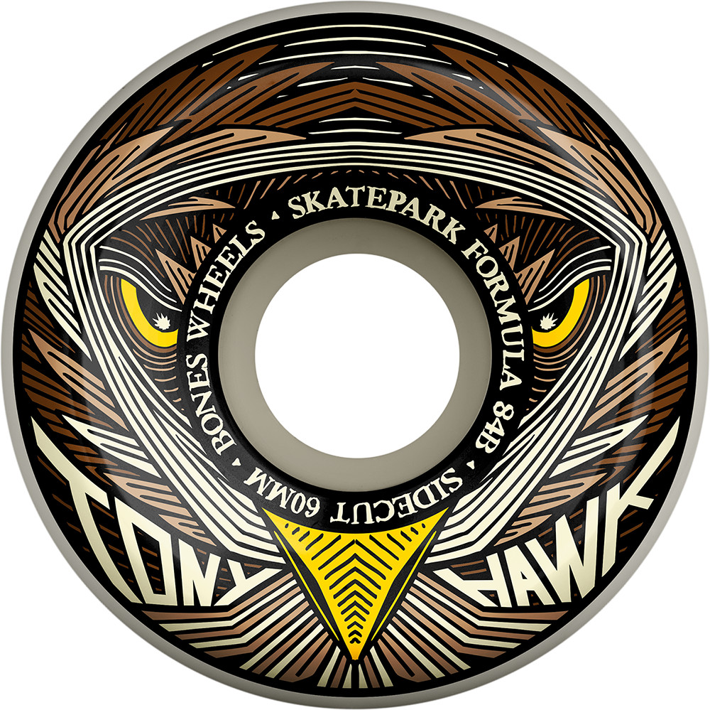 BONES SPF HAWK NIGHT HAWK V5 SIDECUTS 60MM 84B (Set of 4)
