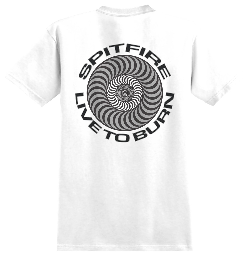 SPITFIRE LIVE TO BURN CLASSIC WHITE SS XL