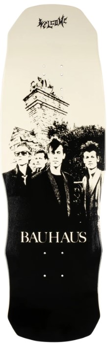 WELCOME X BAUHAUS PORTRAIT ON DARK LORD SHAPED DECK 9.85 X 31.50