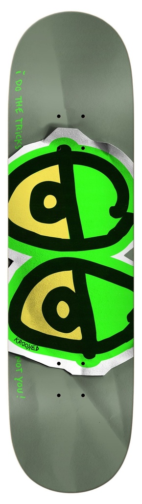 KROOKED TEAM DBX EYES LIGHT GREEN DECK 8.25
