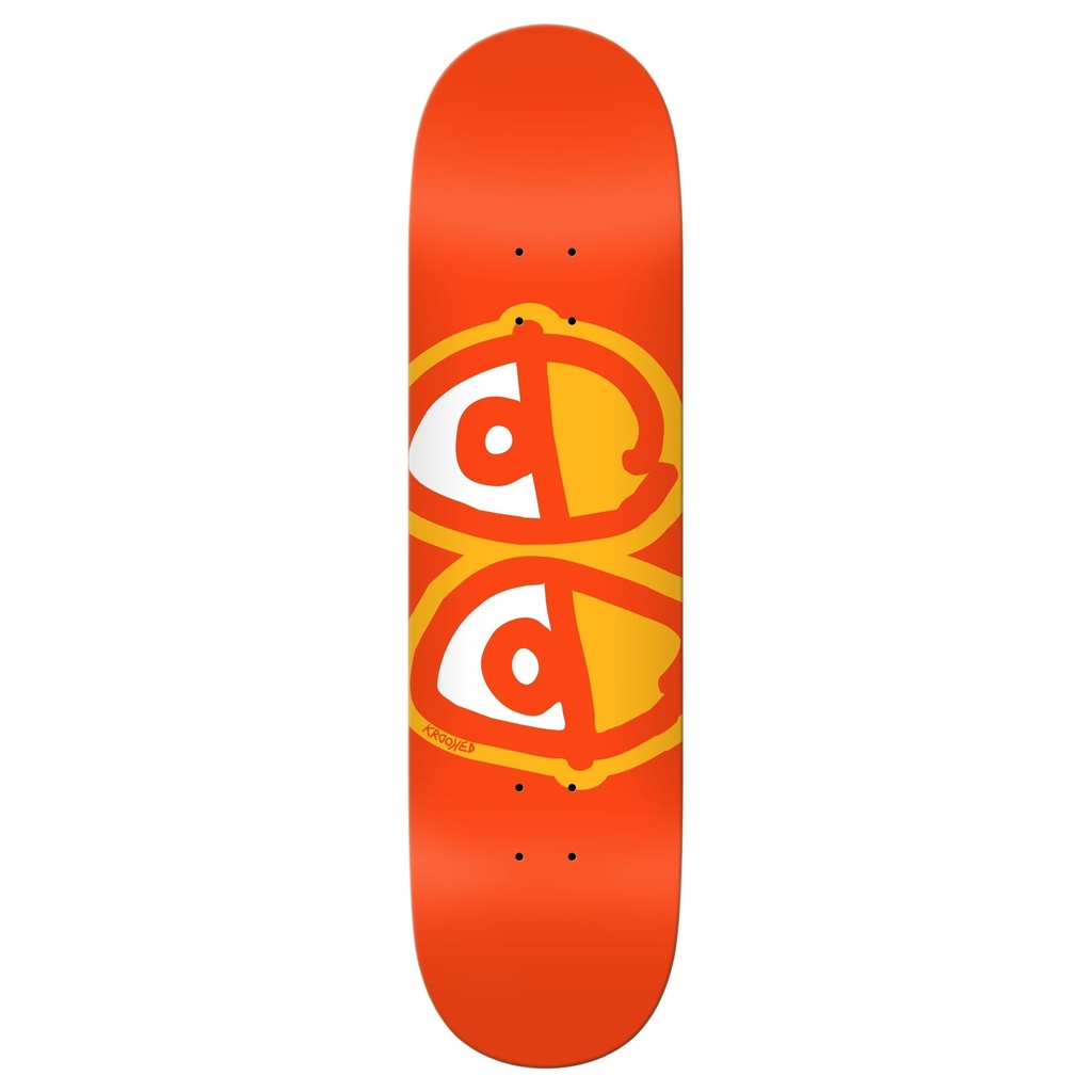 KROOKED TEAM EYES ORANGE DECK 8.25