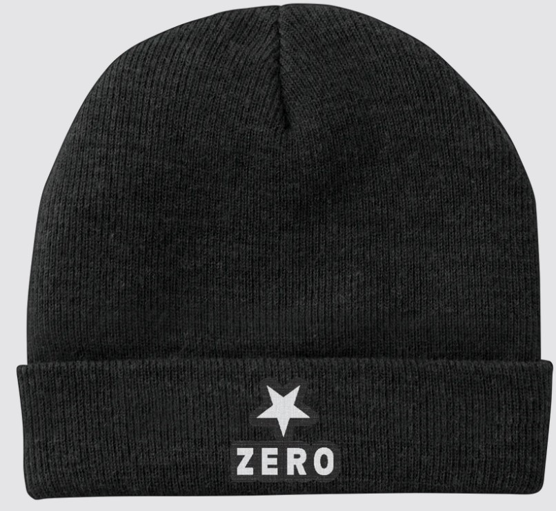 ZERO STAR & ARMY BEANIE BLACK