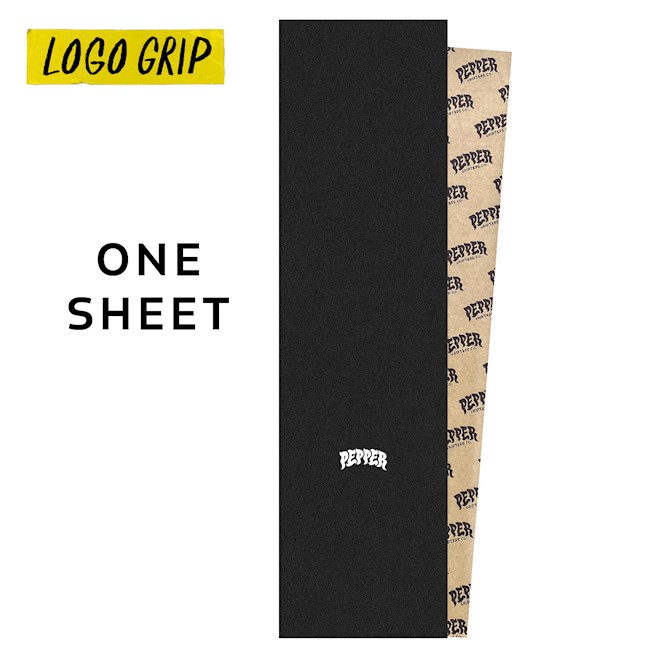 PEPPER G5 LOGO CENTER GRIPTAPE SHEET 9.00 X 33.50