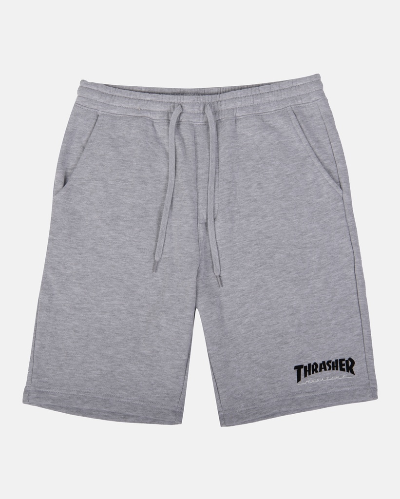 THRASHER MAG LOGO P.E. SHORTS GREY M