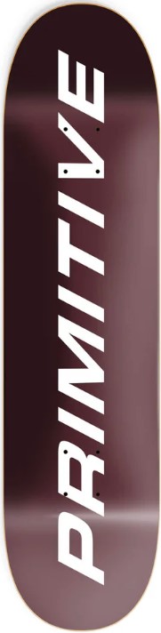 PRIMITIVE TEAM EURO SLANT BURGUNDY DECK 8.12
