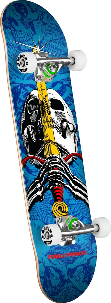 POWELL SKULL & SWORD BLUE COMPLETE 7.5 X 28.65