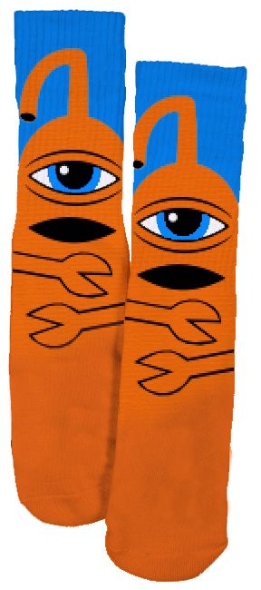 TOY MACHINE SECT HUG SOCKS ORANGE