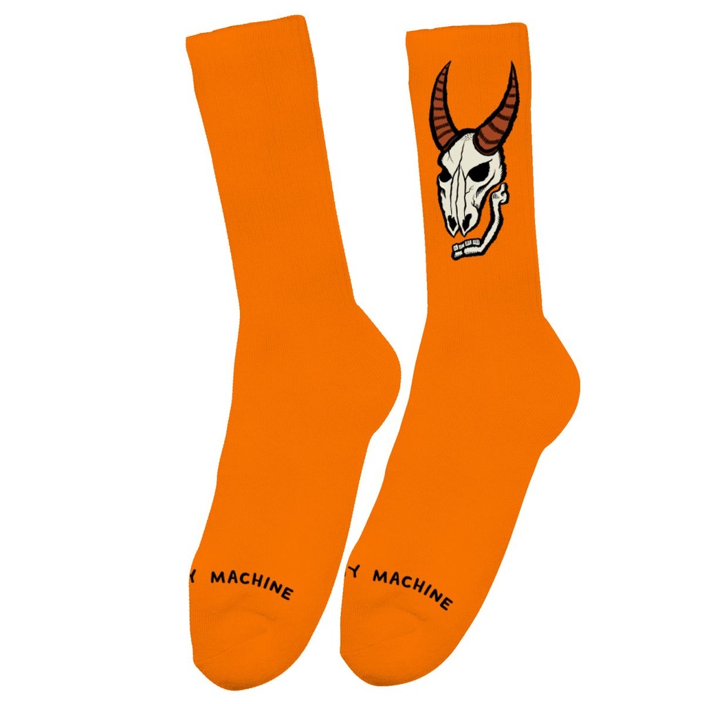 TOY MACHINE HEAVY METAL SOCKS ORANGE