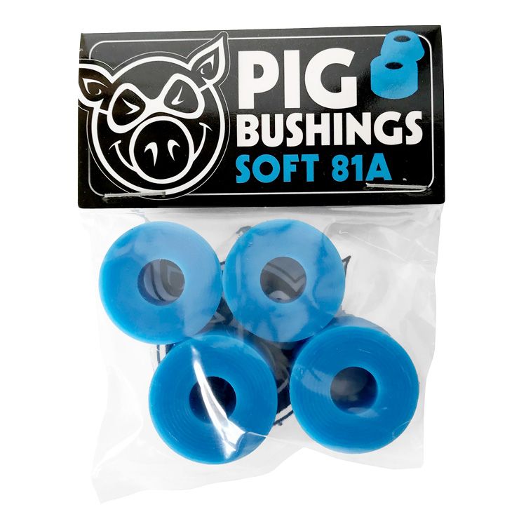 PIG BUSHINGS BLUE SOFT 81A (4 PER PACK)