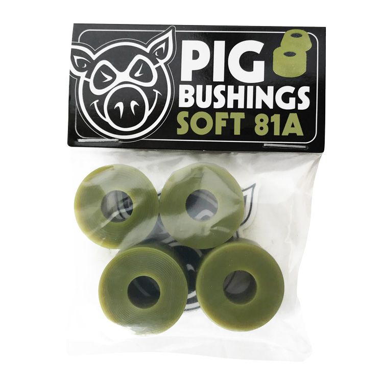 PIG BUSHINGS OLIVE SOFT 81A (4 PER PACK)