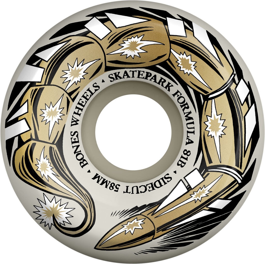 BONES SKATEPARK FORMULA SCORPEEDO P5 SIDECUTS 58MM 81B (Set of 4)