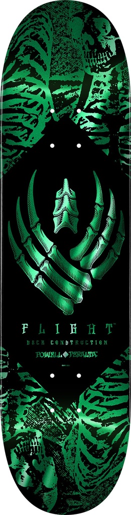 POWELL TEAM SKELETON TEAL FOIL FLIGHT DECK 8.13