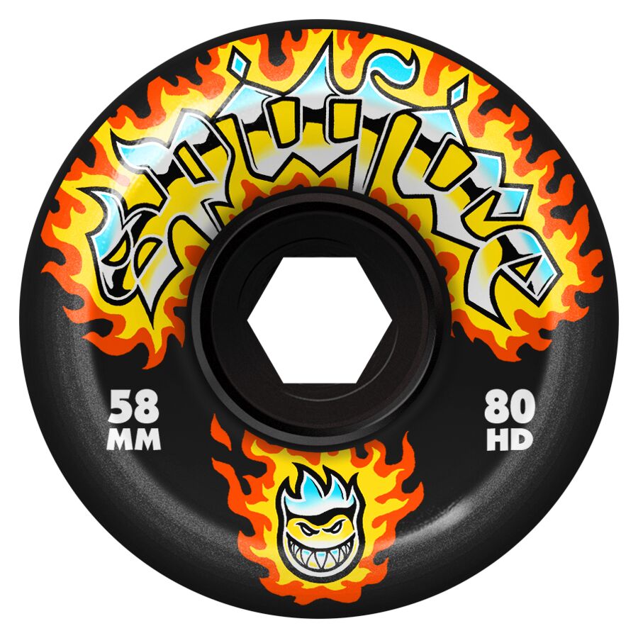 SPITFIRE 80HD CHROME VENOM BLACK CONICAL FULL 58MM 80D (Set of 4)