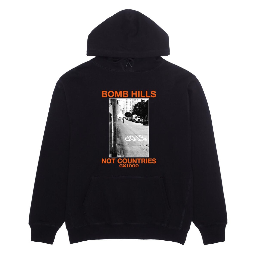 GX1000 BOMB HILLS NOT COUNTRIES BLACK/ORANGE HD/SWT XXL