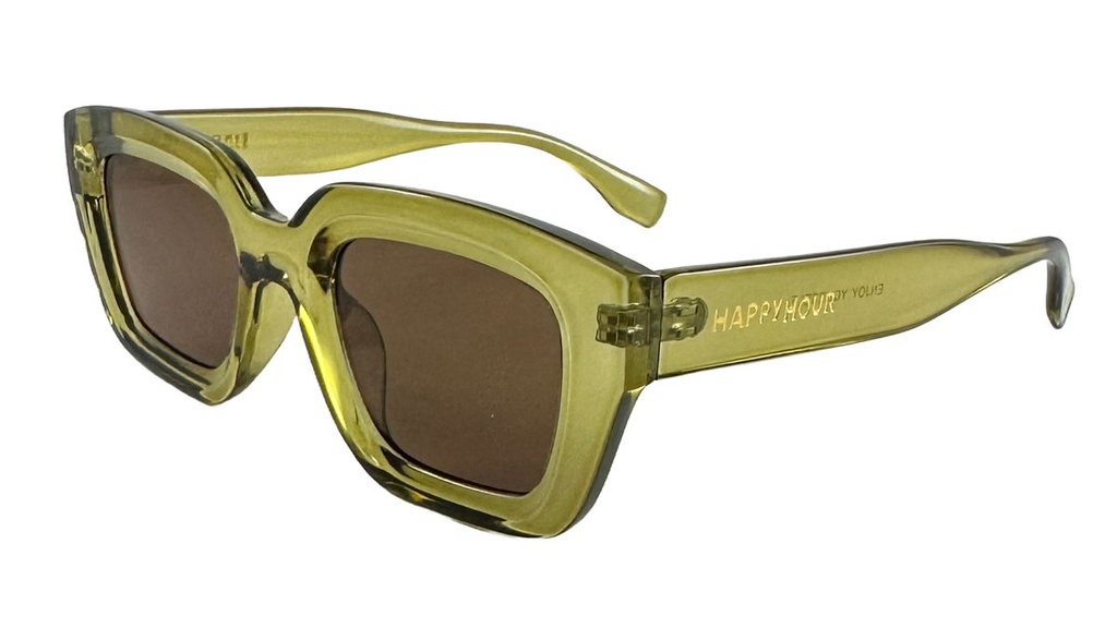 HAPPY HOUR CAMDEN GLOSS CRYSTAL MOSS GREEN SUNGLASSES