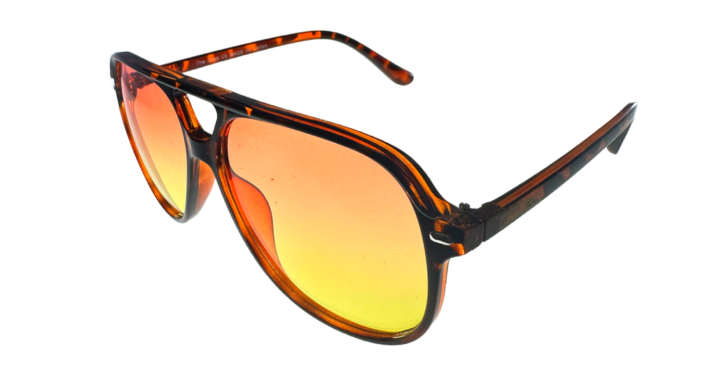 HAPPY HOUR THE DUKE RETRO TORTOISE SUNGLASSES
