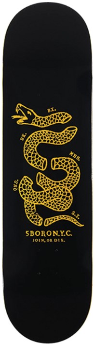 5 BORO TEAM JOIN OR DIE BLACK/YELLOW DECK 8.50