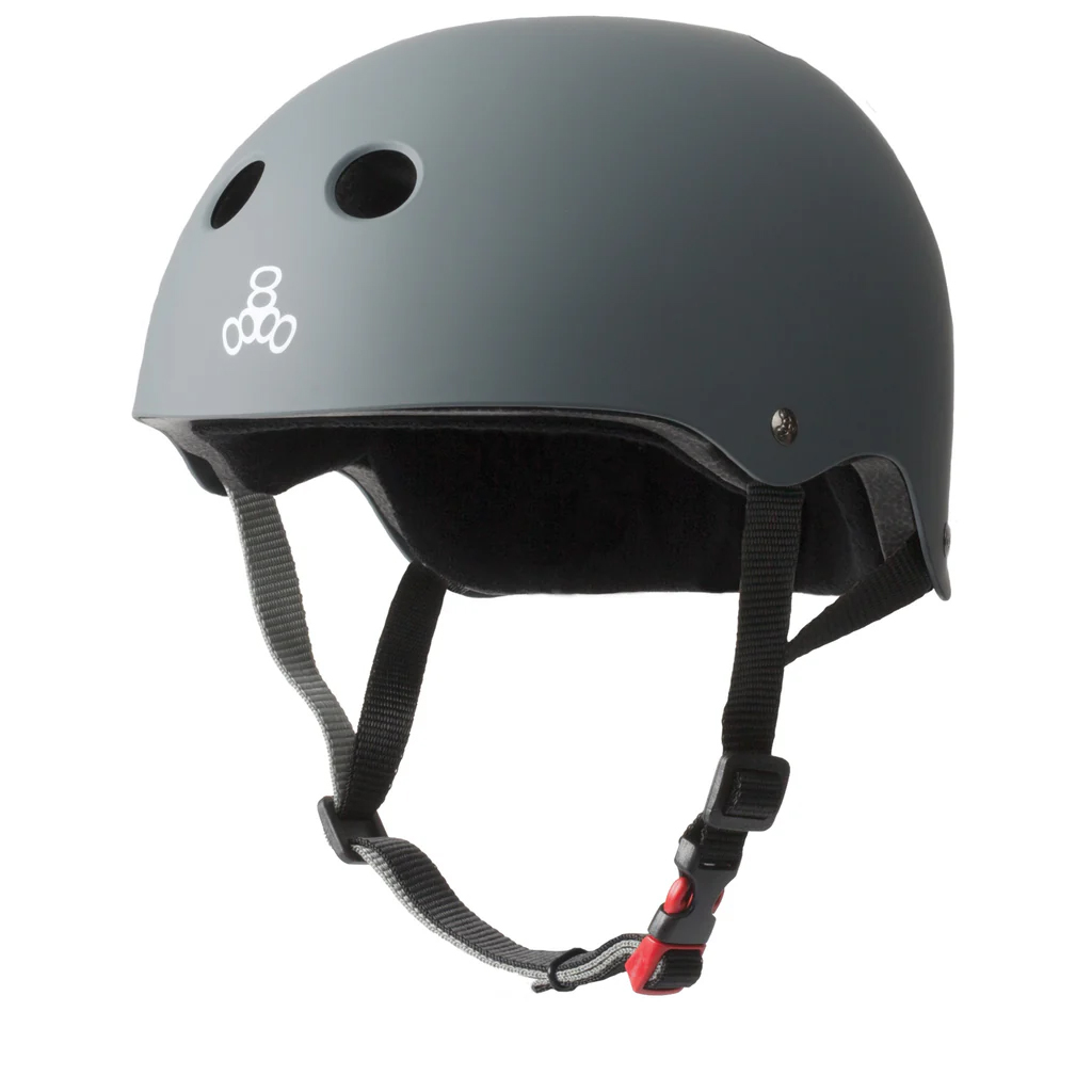 TRIPLE 8 HELMET CERTIFIED SWEATSAVER CARBON MATTE L/XL
