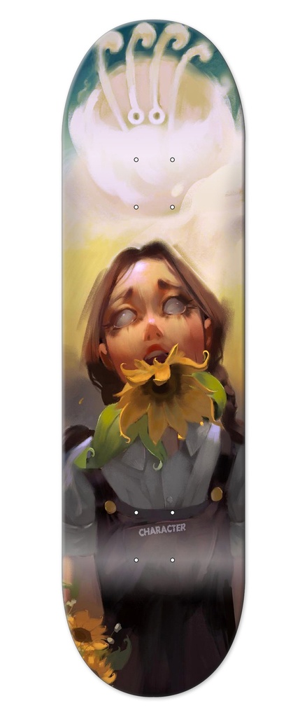 CHARACTER TEAM ZOMBIE SUNFLOWER GIRL DECK 7.75