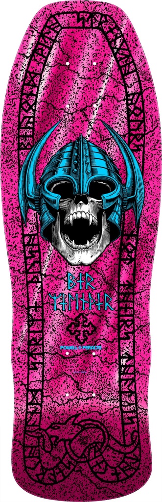 POWELL PER WELINDER NORDIC SKULL CLASSIC SHAPED DECK PINK FOIL 9.62 X 29.75