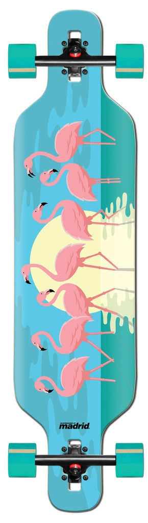 MADRID FLAMINGOS TOP MOUNT LONGBOARD COMPLETE 9.62 X 40.00