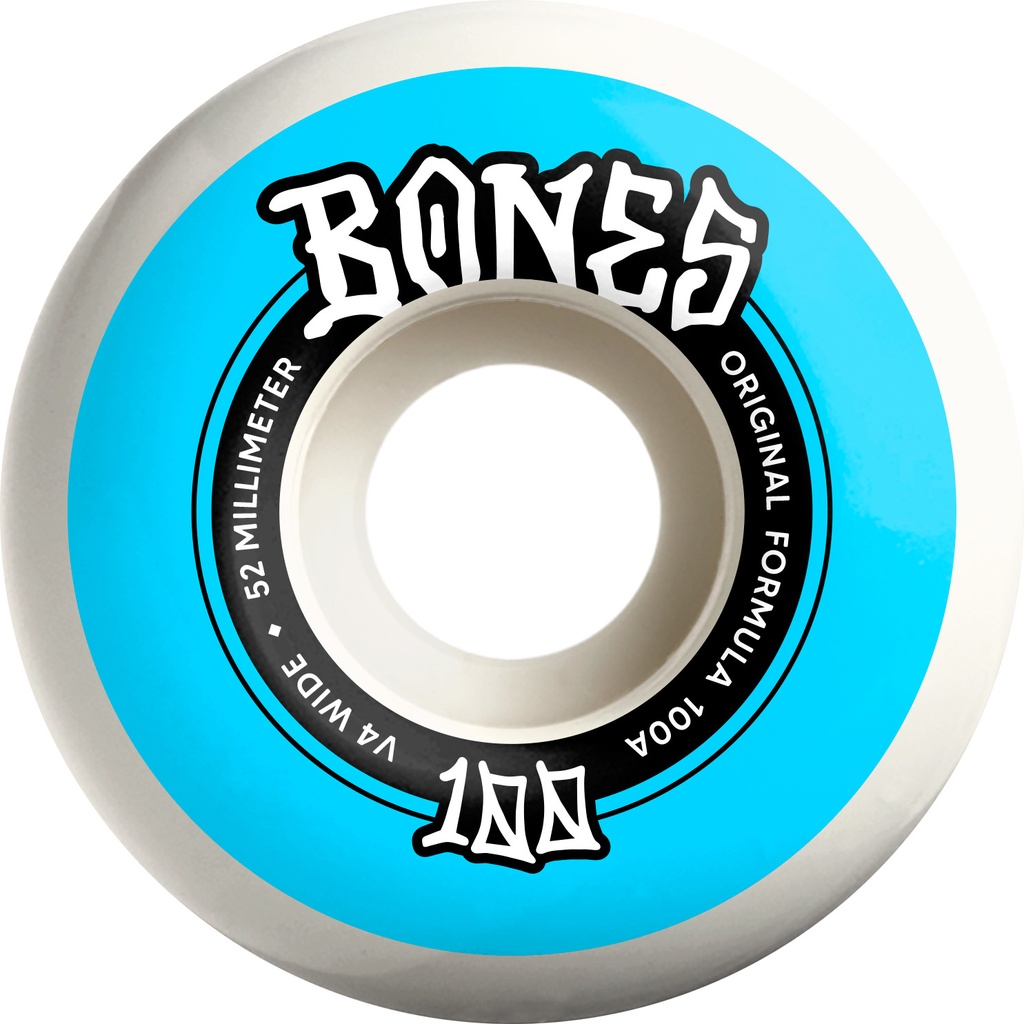 BONES 100S OG FORMULA WIDECUTS V4 52MM 100A (Set of 4)