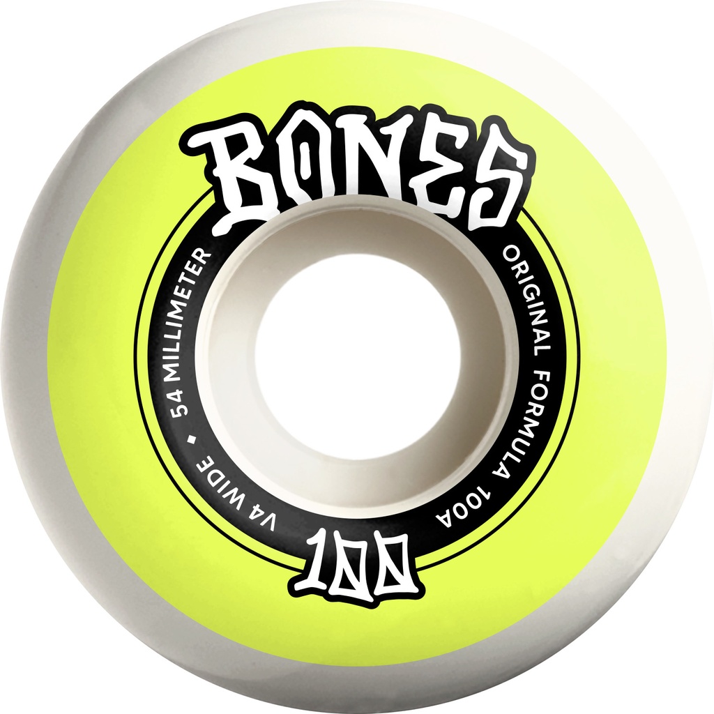 BONES 100S OG FORMULA WIDECUT V4 54MM 100A (Set of 4)