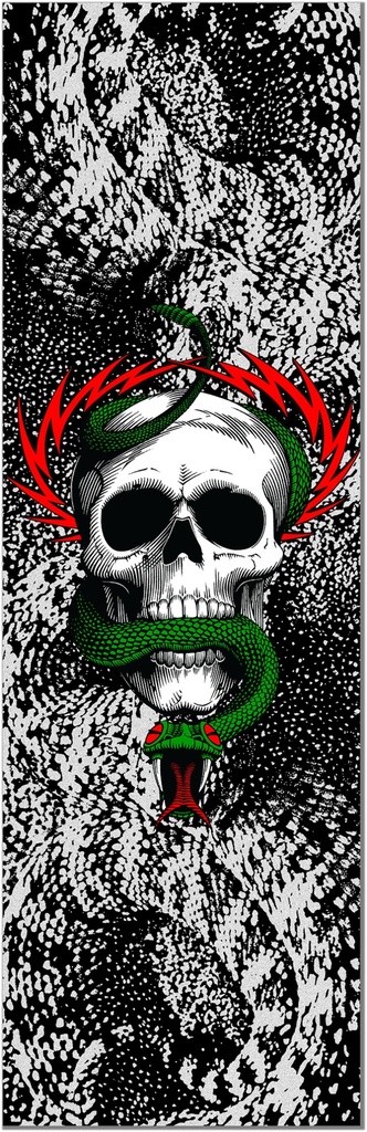 POWELL PERALTA  10.5" X 33" MCGILL SKULL AND SNAKE CLEAR SHEET