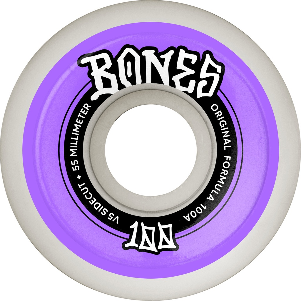 BONES 100S OG FORMULA SIDECUTS V5 55MM 100A (Set of 4)