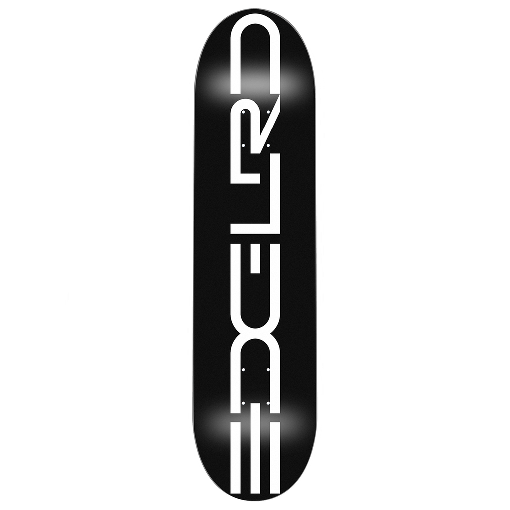 EDGLRD TEAM TECH SCRIPT BLACK/WHITE DECK 8.50