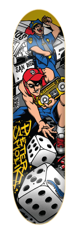 SHORTY'S SMOLIK DICE DECK 8.125