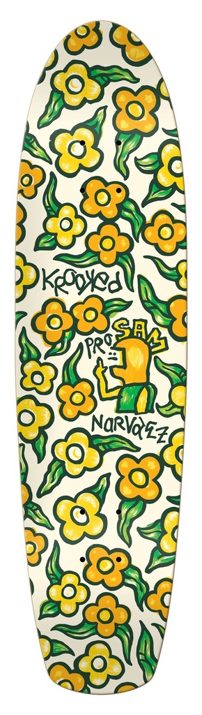 KROOKED SAM NARVAEZ FLOWER ZINGER DECK 7.75