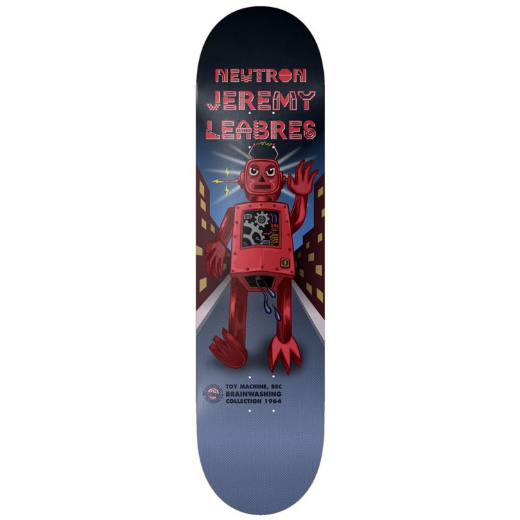 TOY MACHINE JEREMY LEABRES ROBOT DECK 8.38