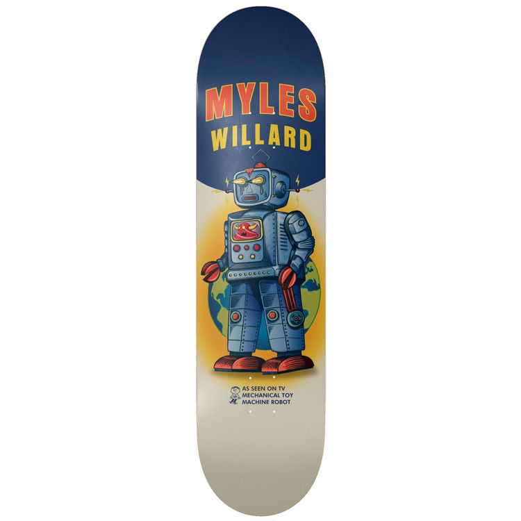 TOY MACHINE MYLES WILLARD ROBOT DECK 8.13