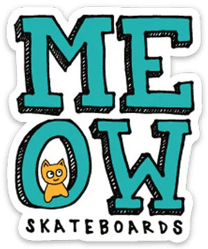 MEOW STACKED STICKER 2.20" X 2.65"