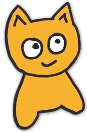 MEOW BIG CAT STICKER 1.82" X 2.90"