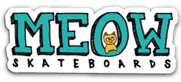 MEOW LOGO STICKER 1.00" 2.90"