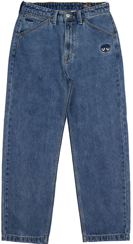 KROOKED CST EYES DENIM TWILL MED WASH PANTS M